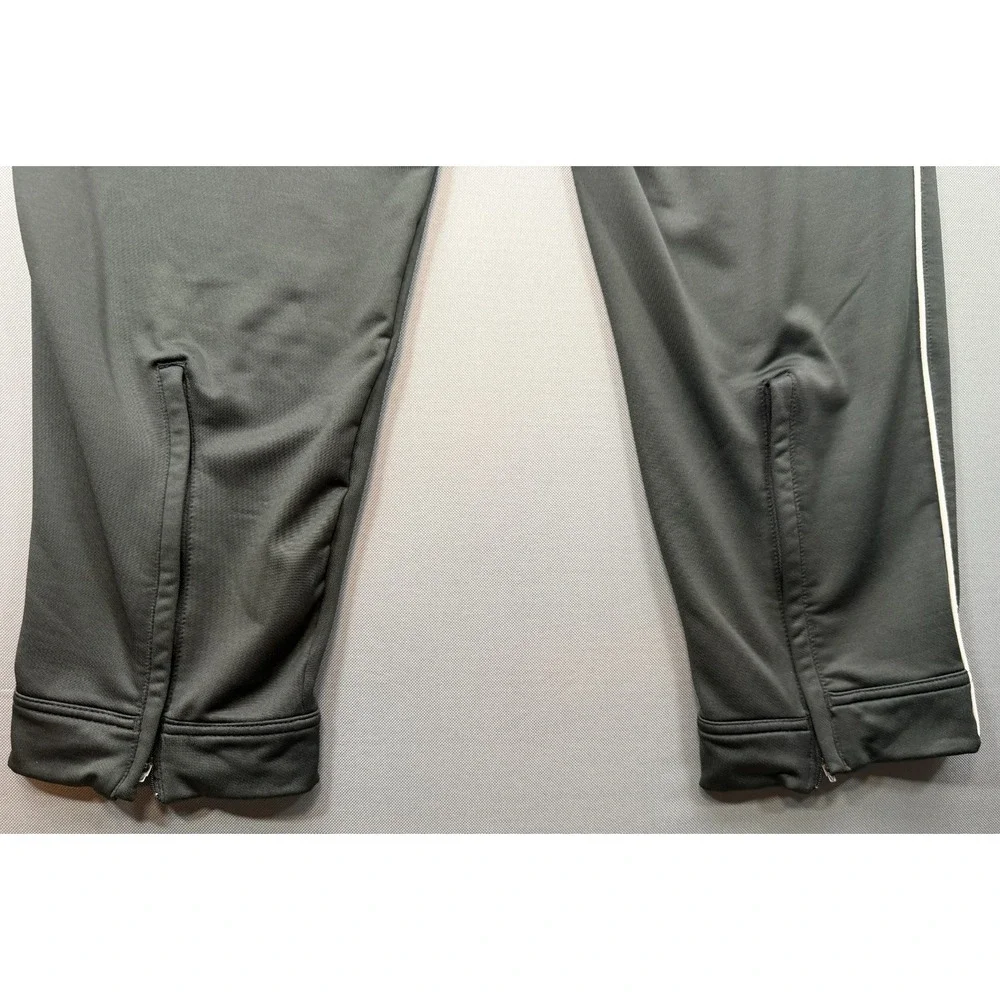 Vintage Nike Team Dri-FIT Track Pants Black Ankle Zip Y2K | Boy's Youth L 12-14